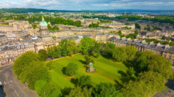 Aerial view of Charlotte Square, looking towards the West End
