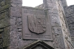 Coat of arms on wall of Craigmillar Castle Edinburgh