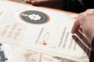 Puzzles and clues for the outdoor city trail