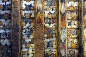 Hand-painted ceiling dating from the 1620s