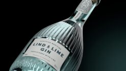 A bottle of Lind & Lime Gin