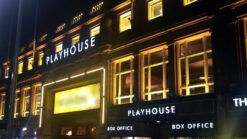 Edinburgh Playhouse lit up in the evening