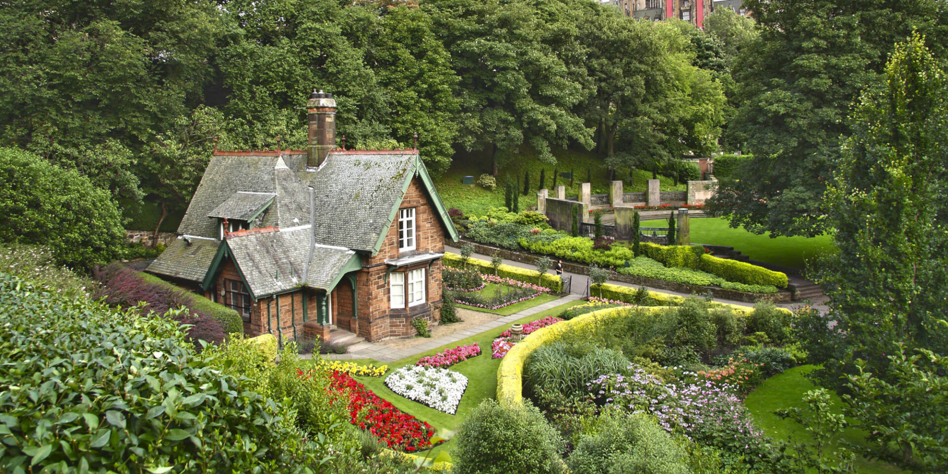 View of the Gardener's Lodge from Princes Street