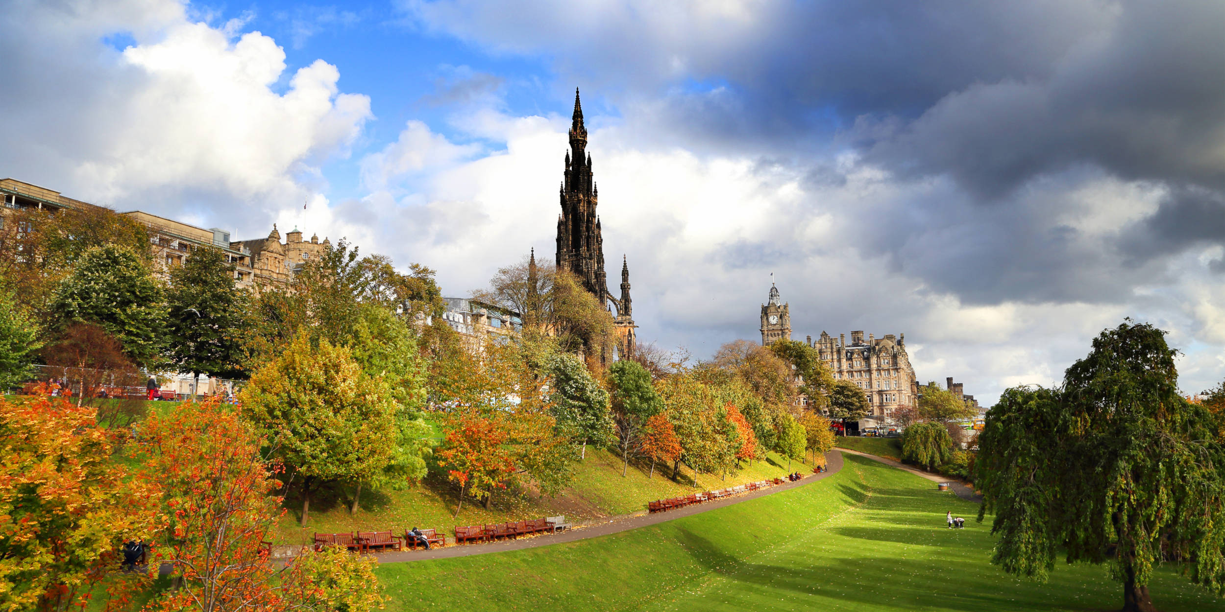 Princes Street Gardens Edinburgh in Autumn