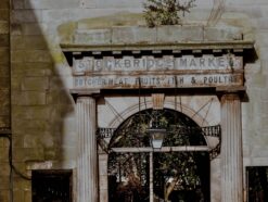 Old stone market arch in Stockbridge