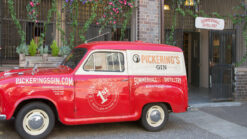 Pickering's Gin van outside Summerhall Distillery in Edinburgh