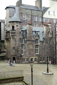 Exterior of Writers Museum building in Edinburgh