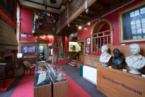 Interior shot of Writers Muaeum in Edinburgh